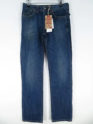 Dolce & Gabbana D&G - Magic - Blue Straight Leg Jeans - NWT - Size W32 • $82.08