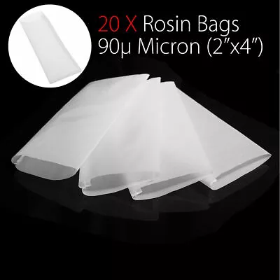 20Pack 90μm Micron Squish Bags Mesh Screen 2  X 4  Food Oil Press Filter Tea Bag • $18.69