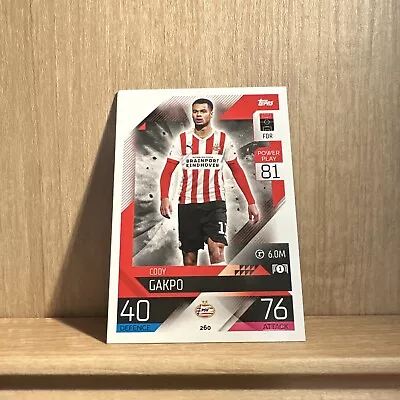 CODY GAKPO - 2022-23 Topps Match Attax UEFA 1st Ed. #260 PSV Eindhoven • $0.99