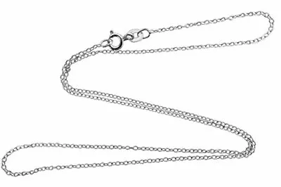 1mm Cable Chain Necklace 925 Sterling Silver - Italy Italian 16  18  20  Rolo • $9