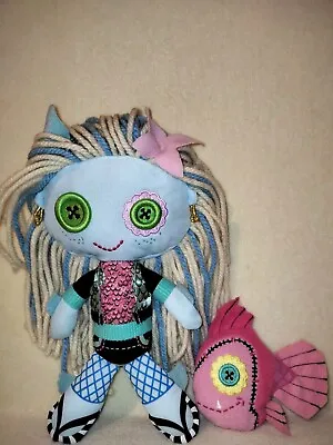 Monster High Lagoona Blue & Neptuna - Plush Rag Dolls 2009. CLEAN DISPLAY PAIR! • $36.04