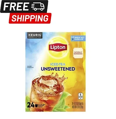 Lipton Iced Tea K-Cup® Pods Black Tea  Caffeinated 24 Count Box...... • $18.53
