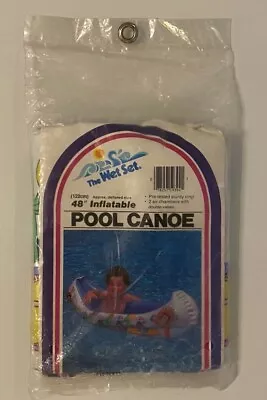 Intex The Wet Set Pool 48 Inch Canoe 59394 Inflatable Ride On Toy 1985 Vintage  • $1164.91