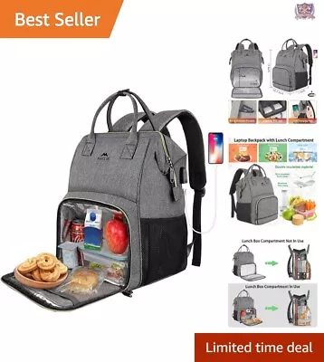 Sturdy Lunch Backpack With USB Port - Fits 15.6 Inch Laptop - Convenient • $54.12