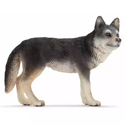 NEW Schleich 14605 Wolf RETIRED Wild Life Figurine Animal Rare Toy Collectible • $79.95