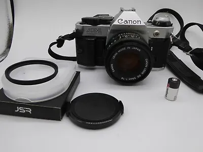 [Excellent] Canon AE-1 Program + 50mm F/1.8 FD  + Filter  SERVICED + NEW SEALS • £189.99