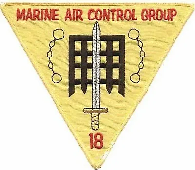 4.5  USMC Marine Air Control Group MACG-18 Triangle Military Embroidered Patch • $34.99