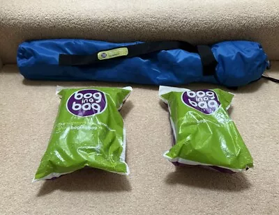 Bog In A Bag Folding Portable Toilet Festival Camping Plus Inserts • £6