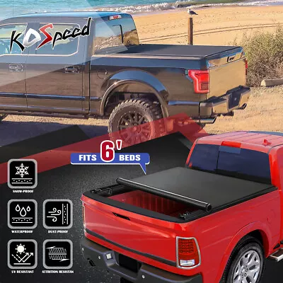 Vinyl Soft Roll-Up Tonneau Cover For 94-03 Chevy S10/GMC Sonoma 6' Truck Bed • $144.99