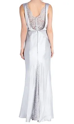 Stunning COAST Ciella Maxi Dress  Silver  Size 8  New With Tags  • £44.99