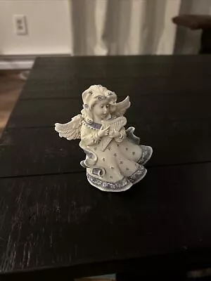 Blue And White Angel Figurine; Sarah’s Angels “Harmony” G1 • $11.63