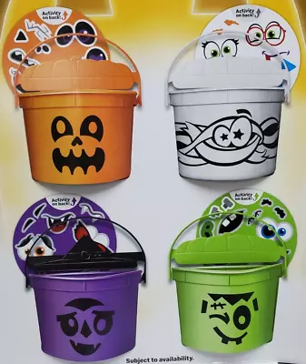 Mcdonald's 2023 Halloween Pails - Complete Set Of 4 - On Hand • $25.99