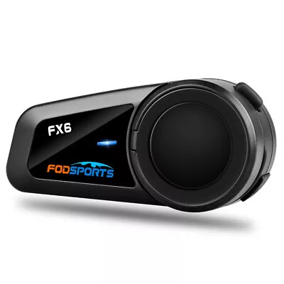 6 Riders 1000m FX6 Motorcycle Intercom Bluetooth Helmet Headset Stereo Music FM • $64.99