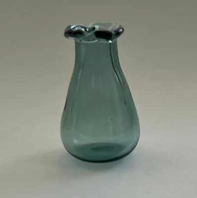 1:12 Miniature Dollhouse Glass Flower Vase Blue/Green • $2.99