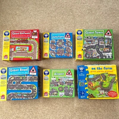 £18 • Buy Orchard Toys Giant Railway Town Roads Farm Junctions Airport Jigsaw