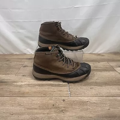 Timberland Canard Brown Leather Low Men's Duck Rain Winter Shoe Boot Size 12M • $28.76