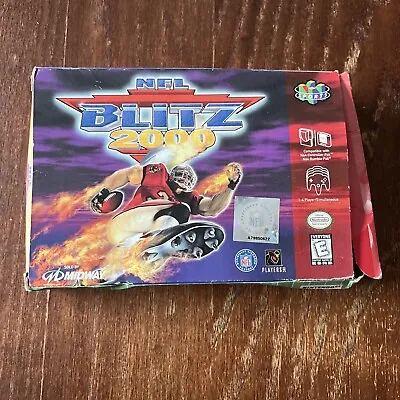 NFL Blitz 2000 (Nintendo 64 | N64) Authentic BOX ONLY Empty • $25