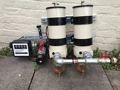£1192 • Buy WALL MOUNTED DIESEL POLISHING SYSTEM - 240 V,  PUMP, TANK FILTER - Fuel Transfer