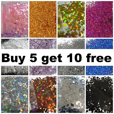 £1.49 • Buy Glitter BUY 5 GET 10 FREE Chunky Craft Wax Melt Candle  Metallic Holographic 3mm