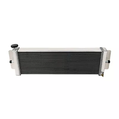 Universal Aluminum Radiator Air To Water Intercooler Heat Exchanger Silver 2Rows • $97.99