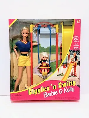 Barbie Giggles 'n Swing. Barbie & Kelly  Vintage Dolls  1998 Mattel  • $84.29