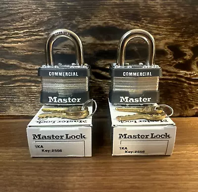 (Set Of 2) Master Lock Heavy Duty Commercial 1KA Padlock Key #2556 • $17.28