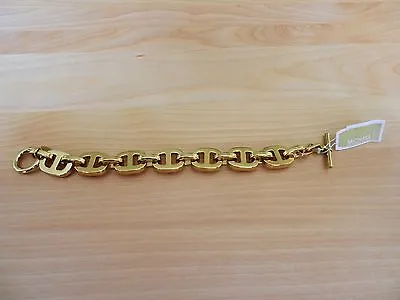 Michael Kors Authentic Gold Tone Signature Chain Link Bracelet MSRP $125 • $79