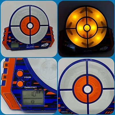 Nerf N Strike Elite Blue Digital Target Light Up Panels & Sound Effects Score • £19.99