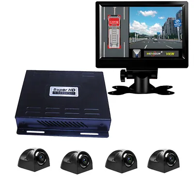 HD 360 BirdView System Car DVR  For Bus School Bus Truck Fire Engine LVDS+9 LCD • $338.18