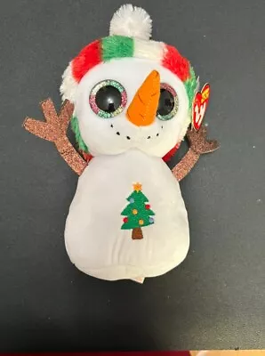 Misty The Christmas Snowman Beanie Boo 6” New With Mint Tags  • $15