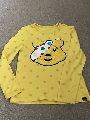 £2.65 • Buy Girls Children In Need Pudsey Yellow Long Sleeve T Shirt Age 6