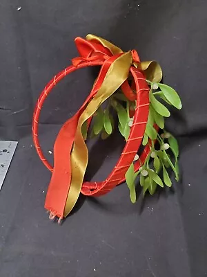 Vintage 1960's Mistletoe Kissing Ball Hanging Christmas Ornament • $8.80