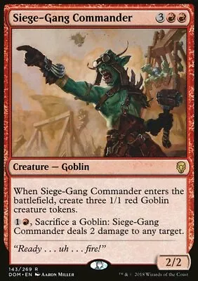 Magic The Gathering MTG Siege-Gang Commander (143) Dominaria   NM • $0.99