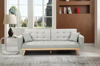 3 Seater Sofabed Solid Wood Base Sofa Bed Seat Chair ZY-1070B-1 Metro Free Post • $399