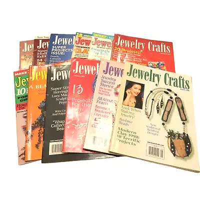 Jewelry Craft Magazines Lot Of 13 Issues From Years 1993 To 2007 Ideas Patterns • $27