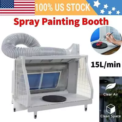 Hobby Airbrush Paint Spray Booth Kit With Odor Extractor W/ Exhaust Fans/Lights • $245.99