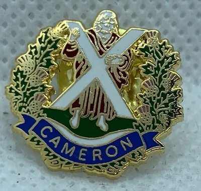Cameron Highlanders - NEW British Army Military Cap/Tie/Lapel Pin Badge #133 • £4.99