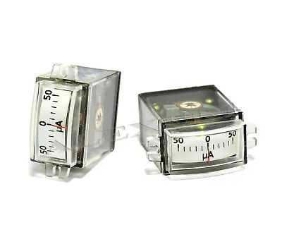 1x Analog Panel Meter 50-0-50uA USSR Current DC Ammeter M4247 • $8.95