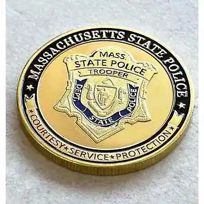 MASSACHUSETTS MA MASS STATE POLICE Officer Trooper Challenge Coin • $14.91