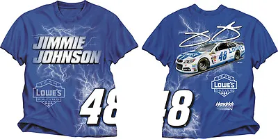 Jimmie Johnson 2014 Checkered Flag Sports #48 Lowe's Electric Tee FREE SHIP • $16.99