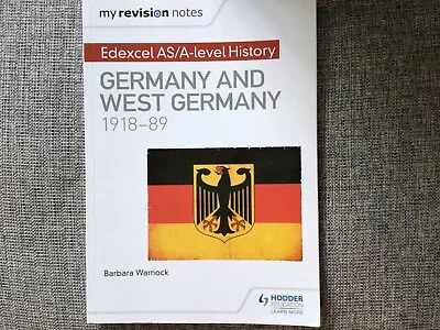 Germany And West Germany 1918-89 Edexcel As/A-level History Revision Notes/guide • £8.99