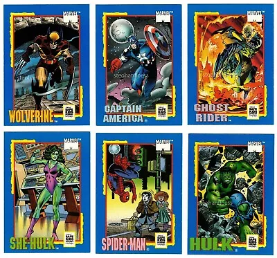1991 Impel Marvel Treats Complete Trading Card Complete Set Spider-Man Wolverine • $6