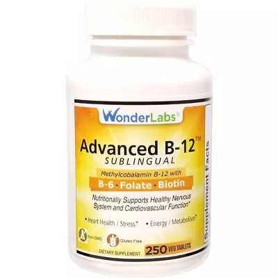 Sublingual Methylcobalamin Vitamin B12 1000mg B6 Folic Acid & Biotin • $16.99