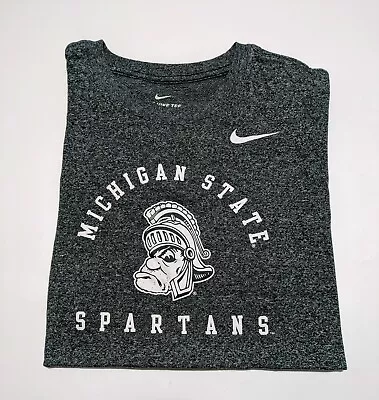 Nike Michigan State Spartans T-shirt Mens Size XL Retro Logo 50/50 Blend Green • $12.52