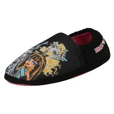 SALE Girls Monster High Themed Novalty Black Slippers • $2.57