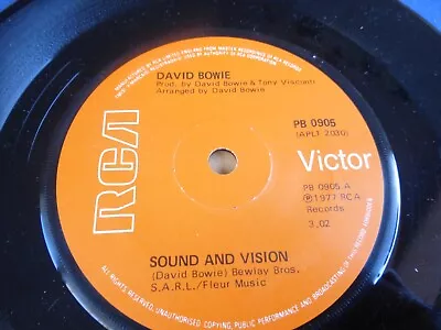 David Bowie SOUND AND VISION 45 RPM 1977 RCA Records NM • £5