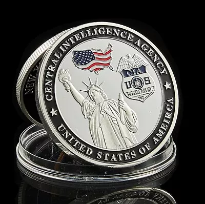 USA Cia Silver Coin Medal Special Edition First Line Of Defense Geheimdienst • $23.95