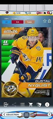 Topps Skate 24 - Gustav Nyquist Playoff Base Iconic DIGITAL • $2.49