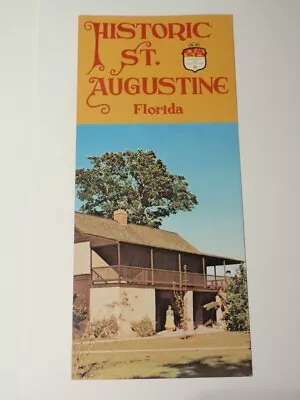 Vintage Historic St. Augustine Florida Travel Brochure • $7