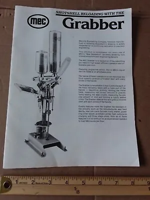 MEC Grabber Shot Shell Reloading Manual - Used • $25